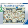 Ravensburger Puzzle Mappa del Mondo di Animali Fantastici 1500 pezzi