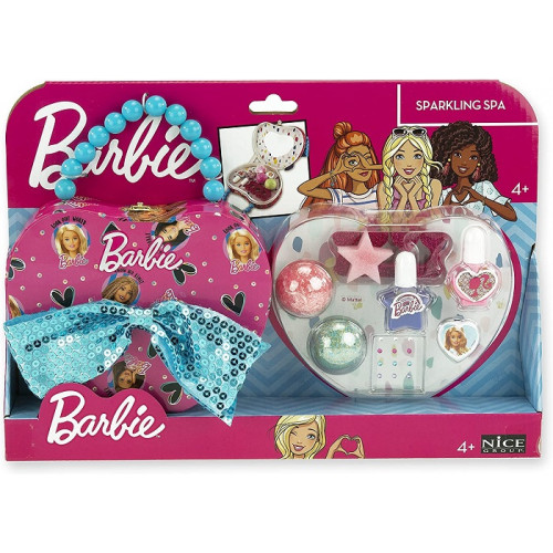 Nice Barbie Sparkling Spa Valigetta Make Up con fiocco
