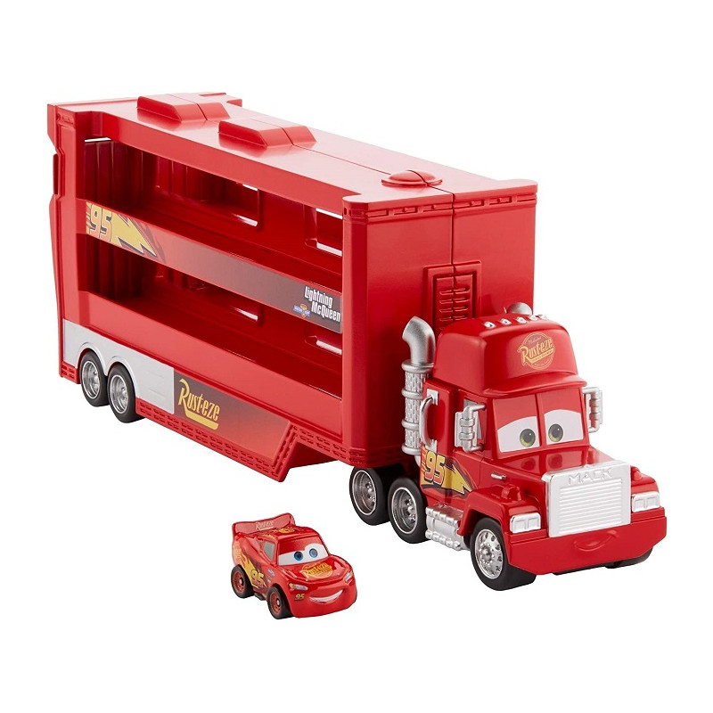 Mattel GNW34 Disney Cars Mini Trasportatore con Veicolo per Bambini 4+