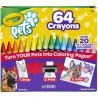 Crayola Pets64 Pastelli a cera di alta qualità con temperino