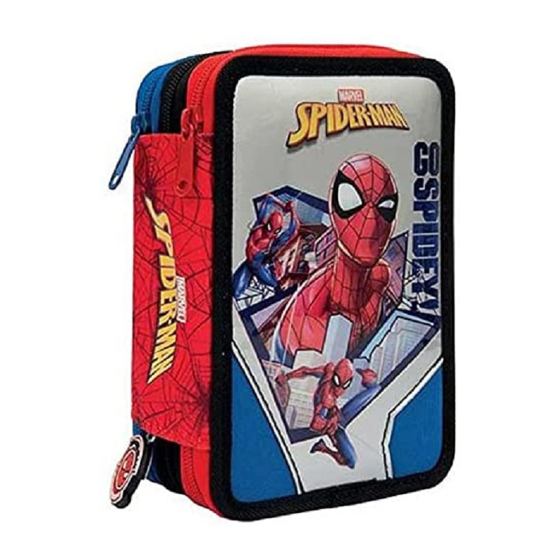 Giochi Preziosi Marvel Spiderman Astuccio Triplo 3 Zip Spidey