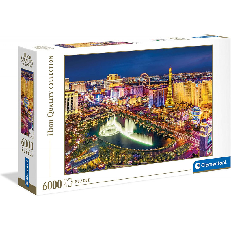 Clementoni Collection Las Vegas Puzzle Adulti 6000 Pezzi Made in Italy