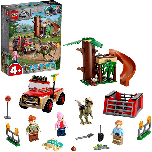 Lego Jurassic World La Fuga del Dinosauro Stygimoloch Giochi per Bambini di 4 Anni con Minifigures e
