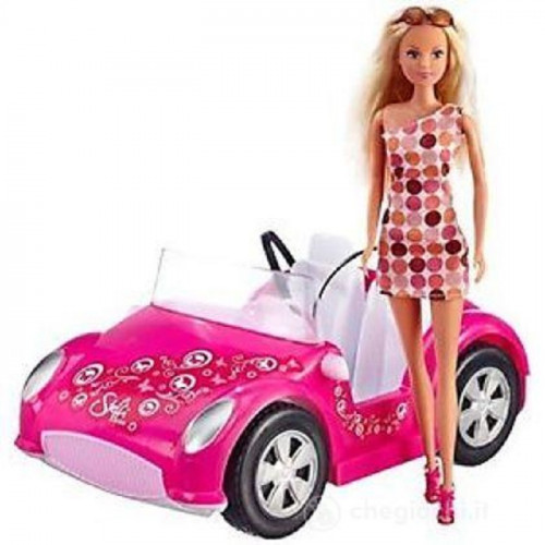 Simba Steffi Love Con Auto Cabriolet Rosa