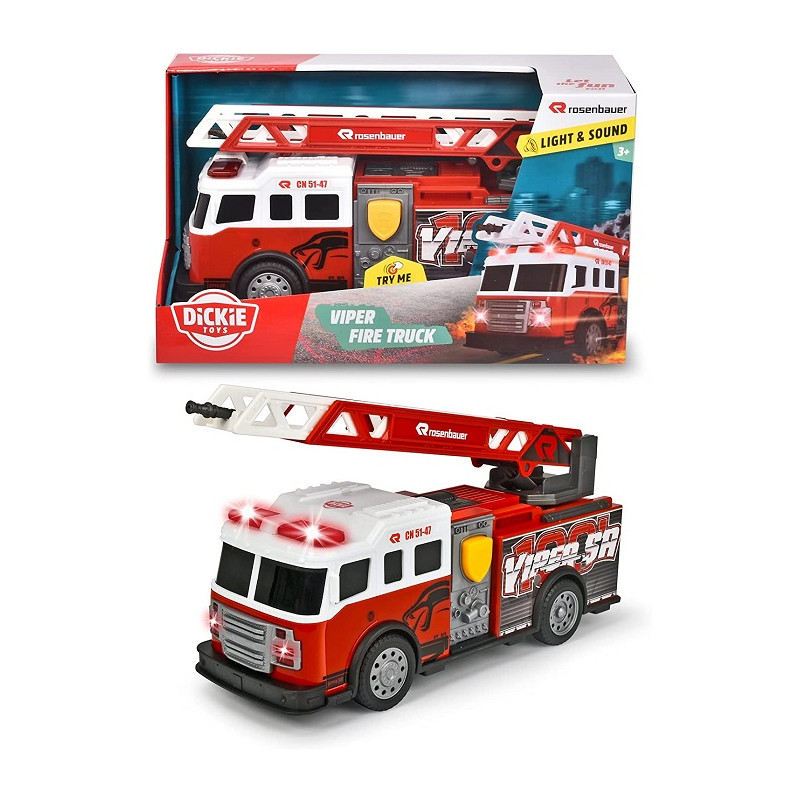 Dickie Toys Viper Fire Truck Furgone Vigili del Fuoco Luci e Suoni