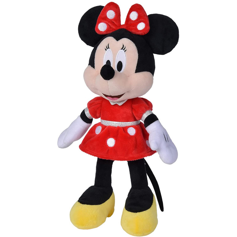 Simba Disney Peluche Minnie con abito rosso cm 35