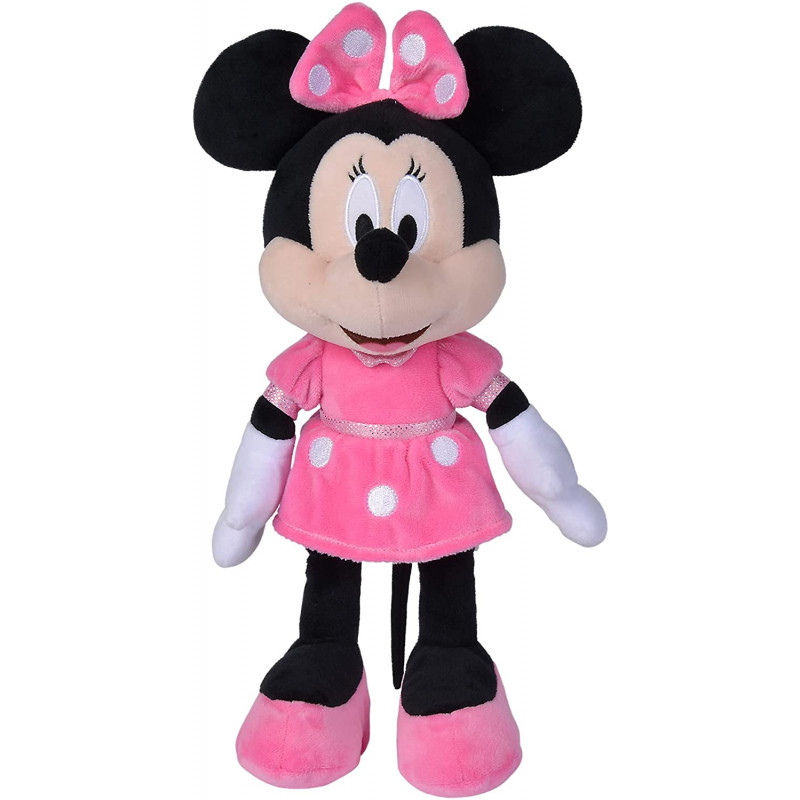 Simba Disney Peluche Minnie con abito fucsia cm 35