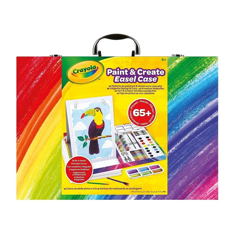 Crayola Valigetta Dipingi & Crea 65 Pezzi per Bambini