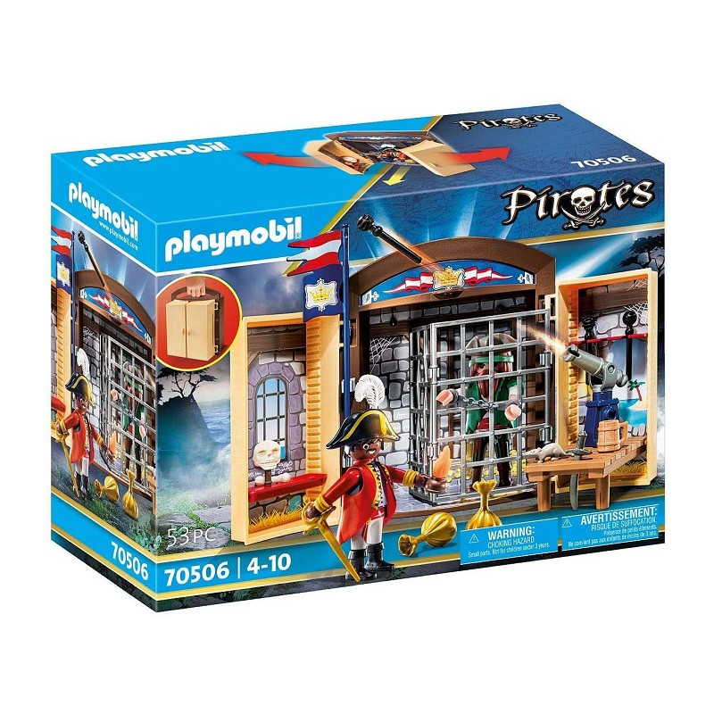 Playmobil Pirates 70506 Avamposto della Marina con Pirata dai 4 Anni