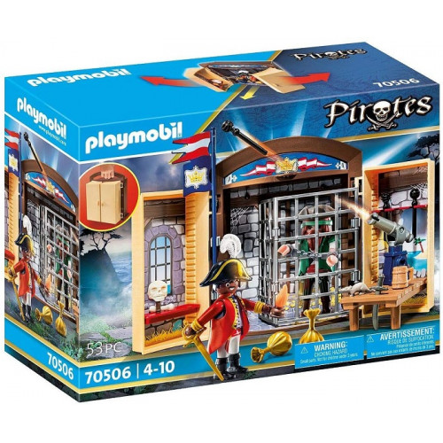 Playmobil Pirates 70506 Avamposto della Marina con Pirata dai 4 Anni