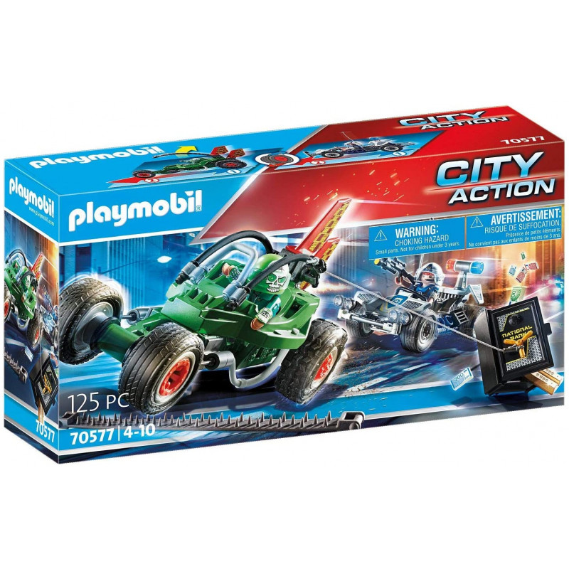 Playmobil City Action 70577 Kart della Polizia e Fuggitivo dai 4 ai 10 Anni