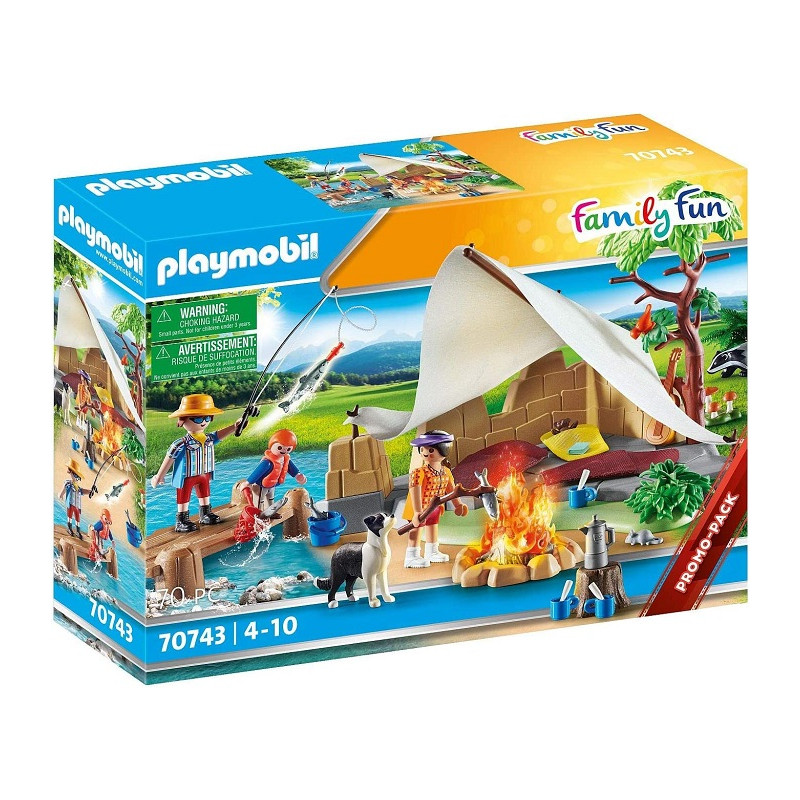 Playmobil Family Fun 70743 Famiglia in Campeggio, dai 4 Anni