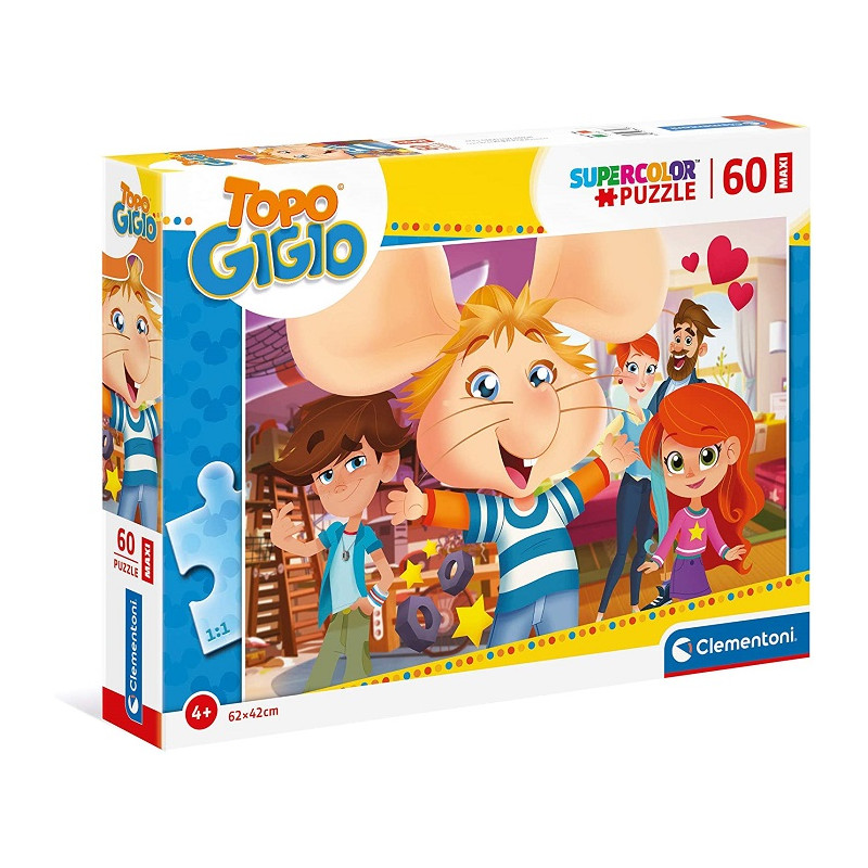 Clementoni 26469 Topo Gigio Puzzle 60 pezzi Maxi per bambini 4 anni+