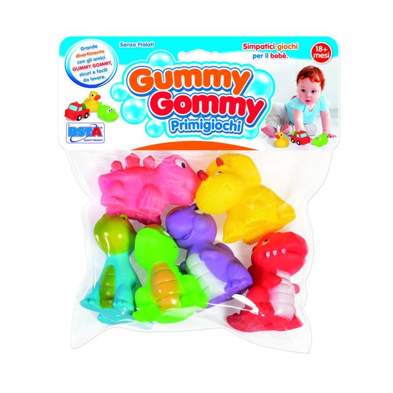 Ronchi Supertoys Gummy Gommy Baby Dinosauri Gommosi 6 Pz