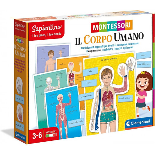 Clementoni 16373 Sapientino Montessori Il Corpo Umano