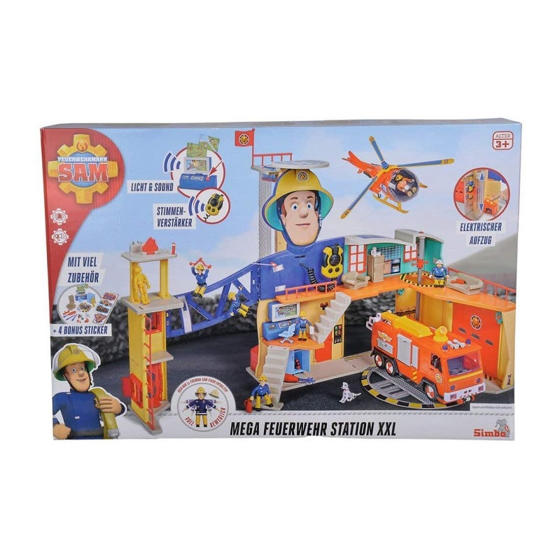 Simba Toys Sam il Pompiere Mega Stazione Sos Pompieri