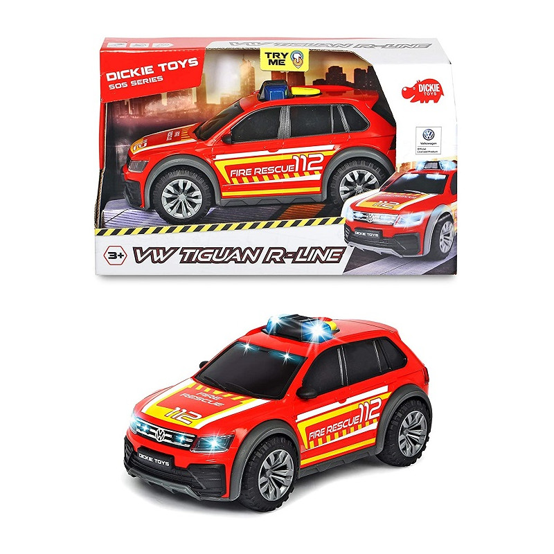 Dickie Toys- SOS VW Tiguan R-Line Fire Rescue da 25 cm