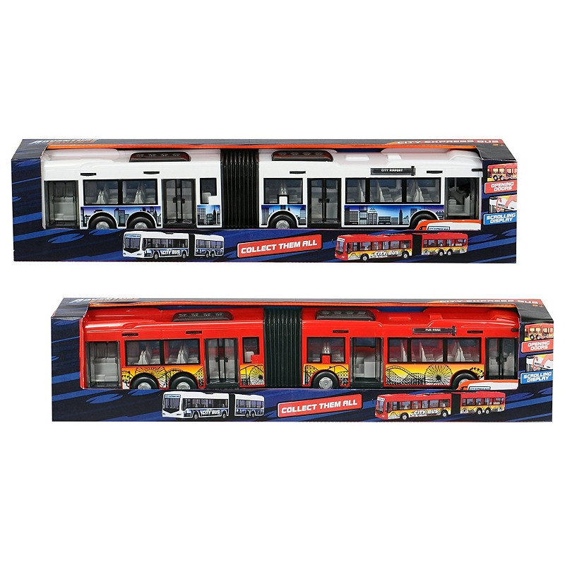 Dickie Toys Bus Articolato Colore Rosso/Bianco, 46 cm