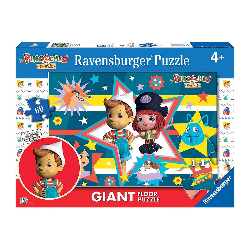 Ravensburger Puzzle Pinocchio Puzzle 60 Pezzi Giant