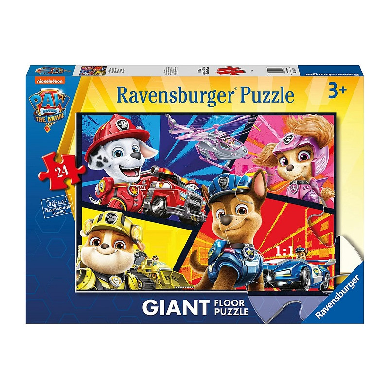 Ravensburger Puzzle Paw Patrol Movie, Puzzle 24 Giant Pavimento
