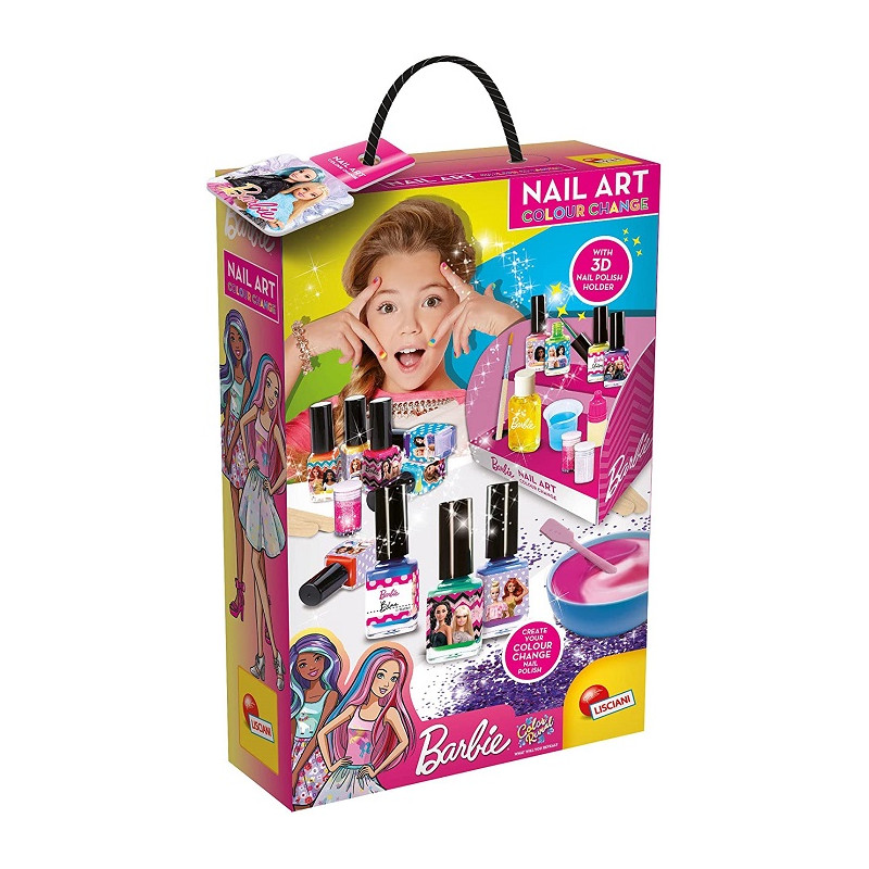 Lisciani Giochi - Barbie Nail Art, Color Change!
