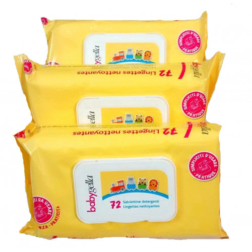 Babygella Salviettine Detergenti Offerta da 12 Confezioni da 72 Pezzi