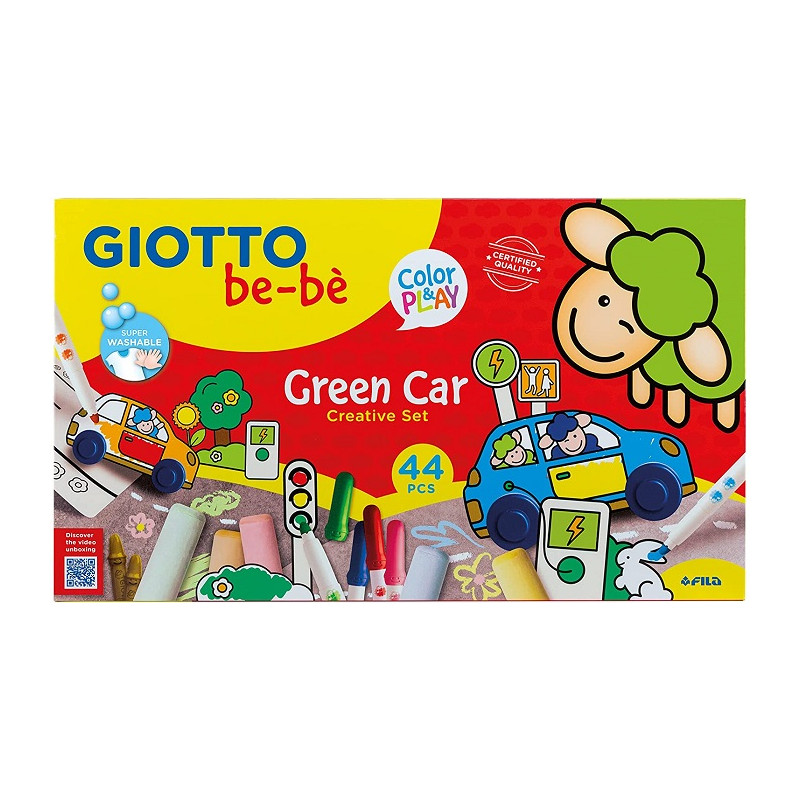 Giotto Bebè Giotto BE-BÈ Green Car Set Creativo, Colori Assortiti
