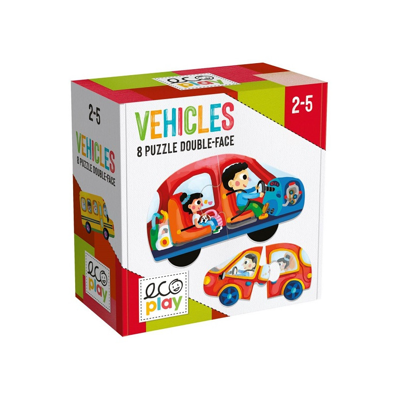 Headu Vehicles 8 Puzzle Gioco Educativo