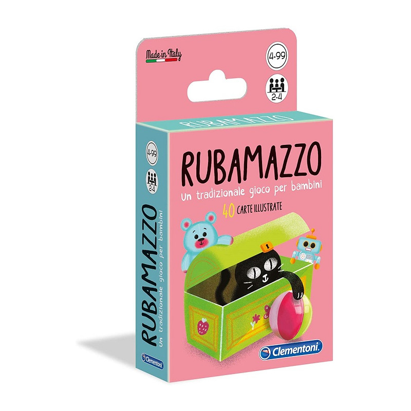 Clementoni- Rubamazzo, Carte da Gioco per Bambin CLEMENTONI