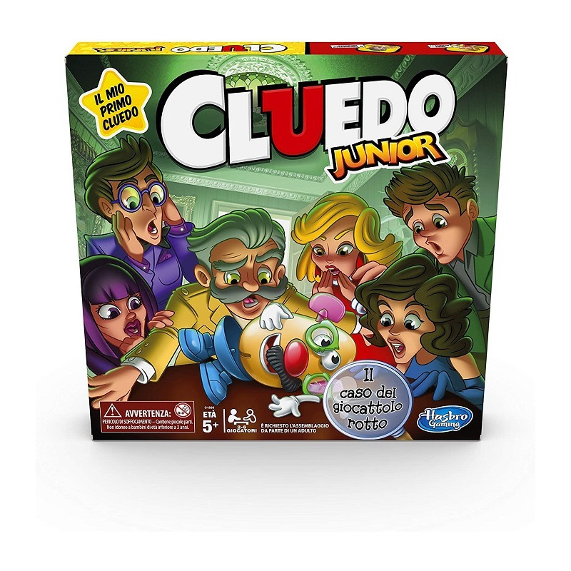 Hasbro Gaming C1293103 Cluedo Junior Gioco in Scatola