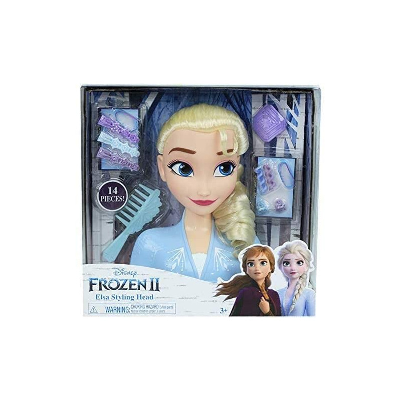 Grandi Giochi Frozen Elsa Testa da Truccare e Pettinare Styling Hea