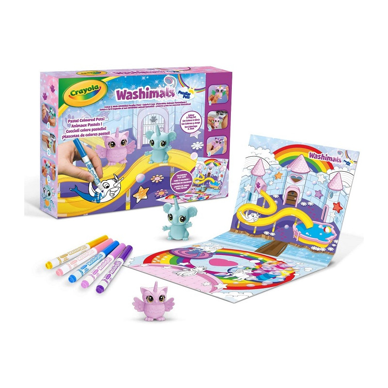Crayola Washimals Peculiar Pets Set Colora & Gioca