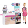 Barbie Playset La Caffetteria con Bambola Curvy Bionda