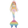 Barbie Bambola Sirena Cambia Colore con Capelli Arcobaleno