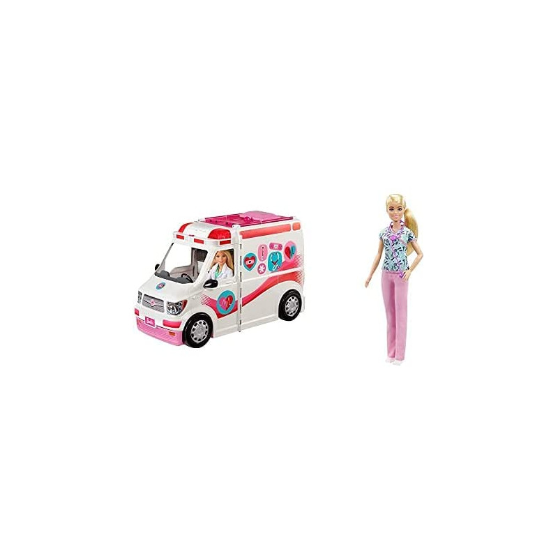 Mattel Barbie Playset con Ambulanza e Ambulatorio