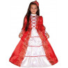 Carnaval Queen Costume Carnevale Medioeval Queen 3-4 a 9-10 Anni