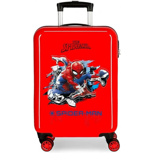 Marvel Spiderman Trolley Valigia da Cabina Abs 55 cm 4 Ruote