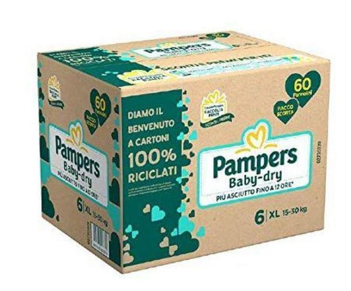 Pampers Pampers Baby Dry Quadripack Pannolini Taglia 6 Misura Offerta 60 Pannolini 