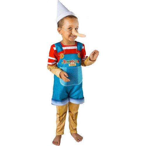 Ciao Pinocchio Burattino Costume Travestimento Originale 5-7 Anni
