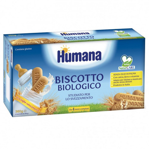 Humana Biscotto Biologico 3 Scatole da 360 gr