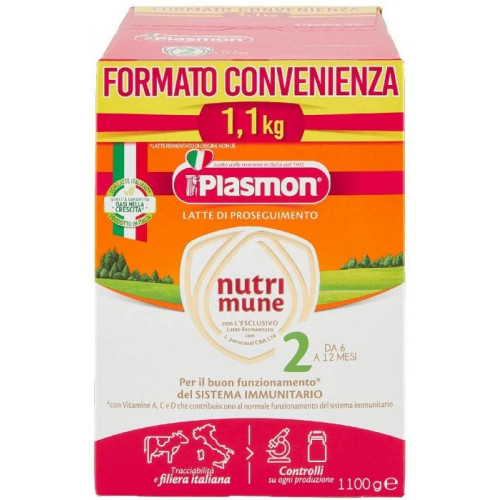 Plasmon NutriMune 2 Latte in Polvere Confezione da 1100g