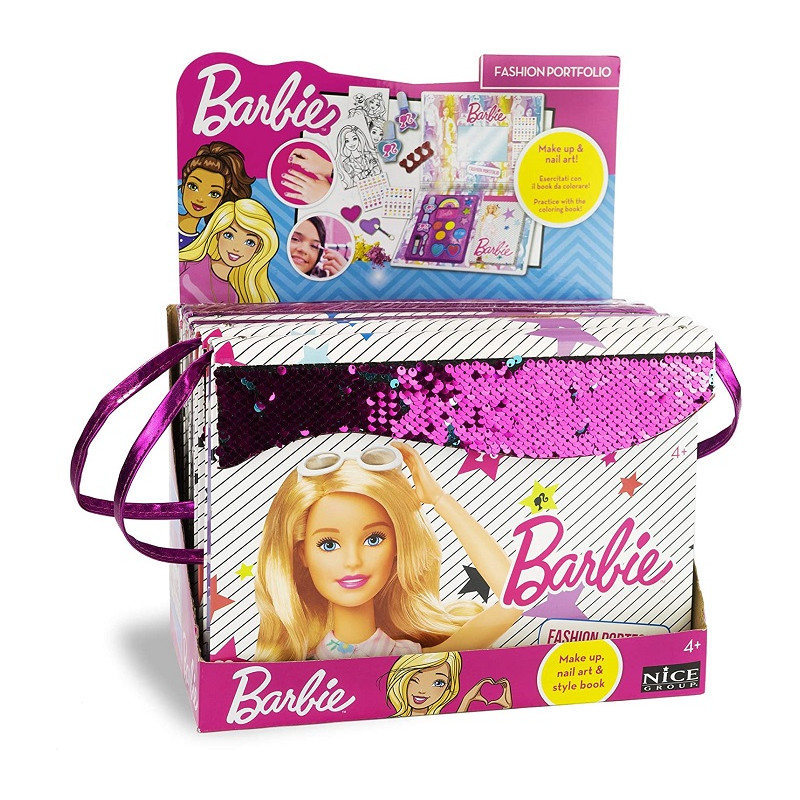 Nice Barbie Fashion Portfolio Libro Tracolla con Make up