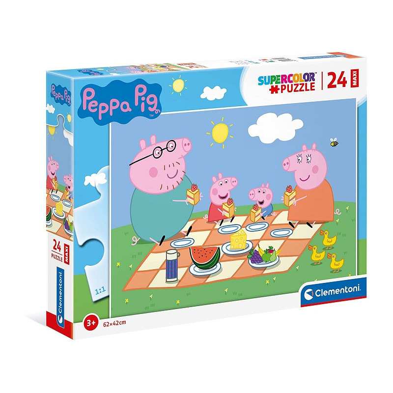 Clementoni Peppa Pig Supercolor Puzzle 24 Pezzi