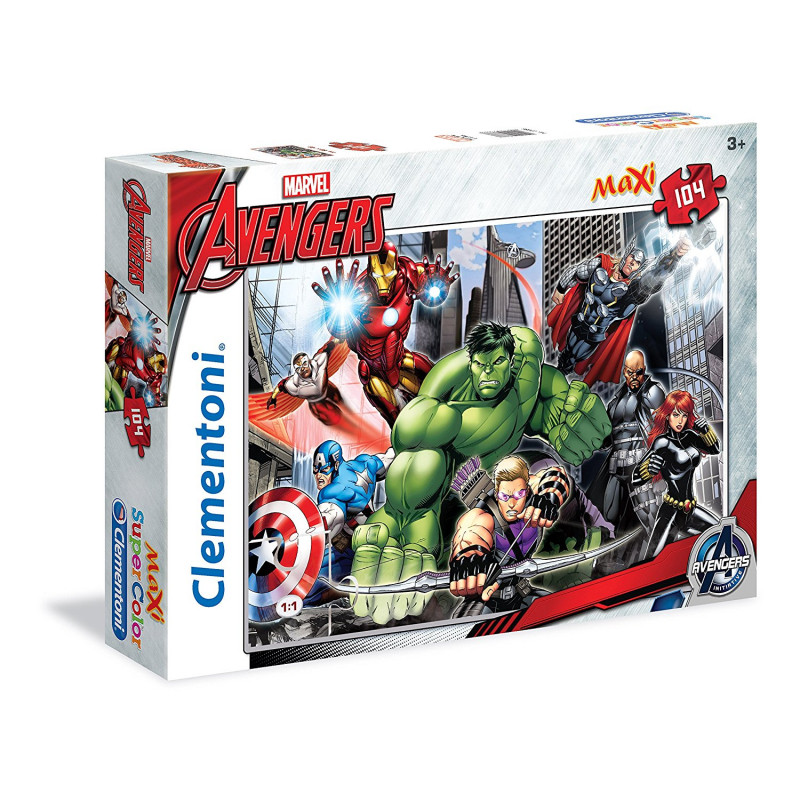 Clementoni Avengers Maxi Supercolor Puzzle 104 Pezzi