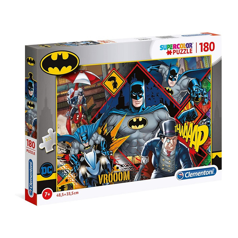 Clementoni 29108 Supercolor Puzzle Batman 180 pezzi