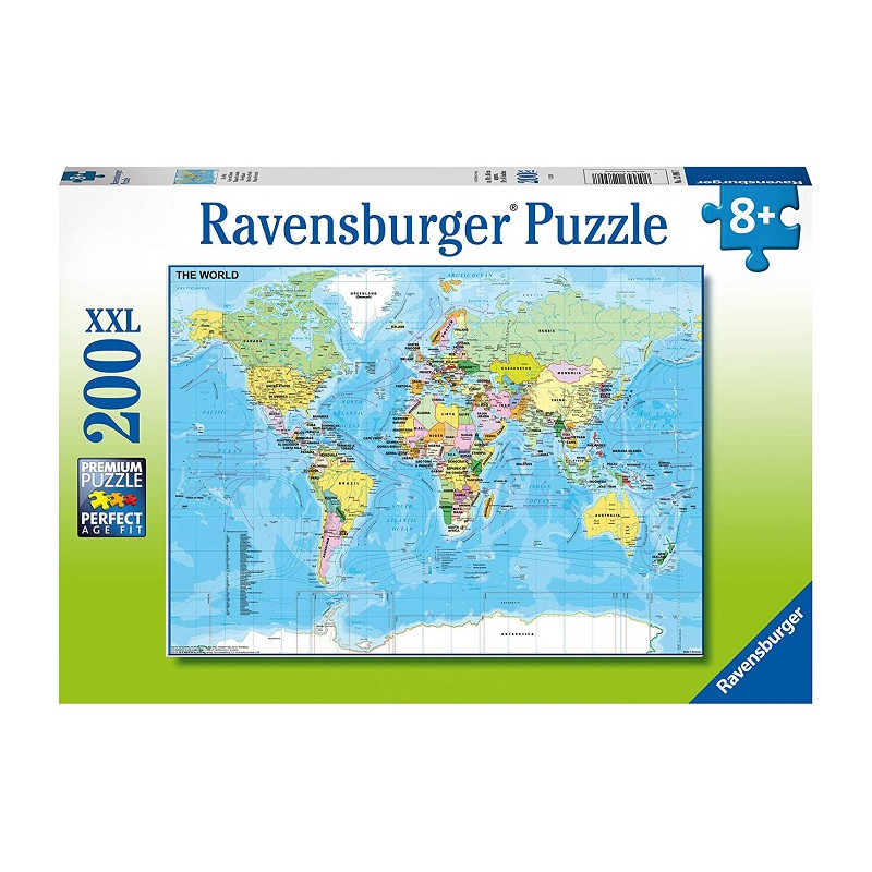 Ravensburger Puzzle - Mappa del Mondo Puzzle 200 XXL
