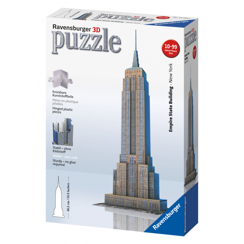 Ravensburger Italy Empire State Building Puzzle 3D, 216 Pezzi
