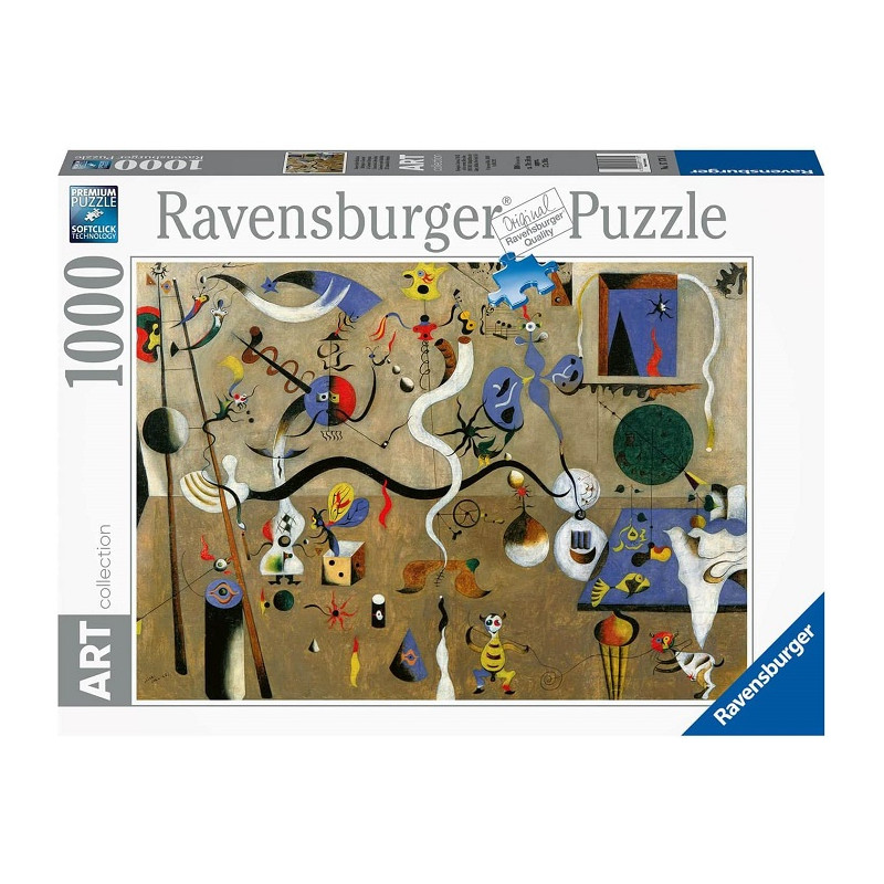 Ravensburger- Mirò Harlequin Carnival, Puzzle per Adulti, Collezion
