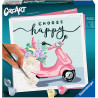 Ravensburger - CreArt Trend Square Choose Happy, Dipingere Adult