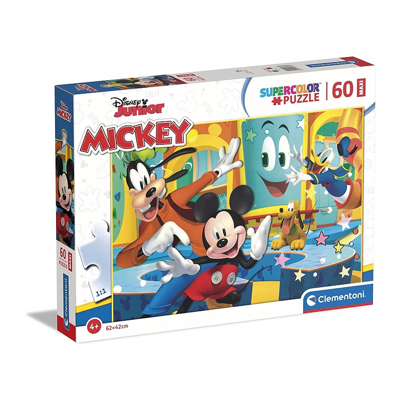 Clementoni Disney Mickey Supercolor Mickey-60 maxi pezzi